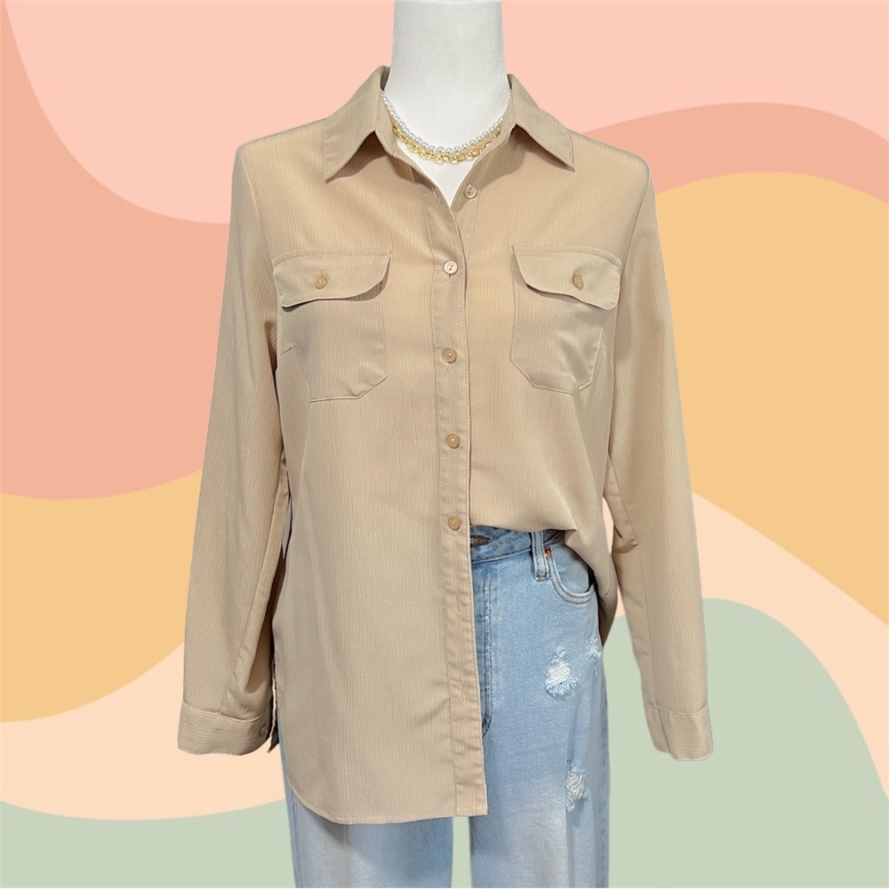Notations Button Up Long sleeve shirt